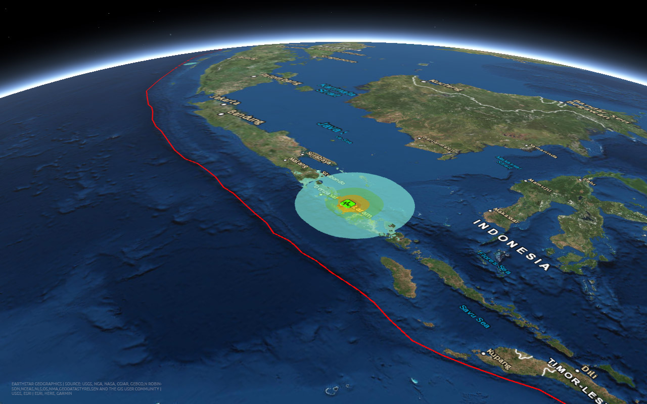 Earthquake Live Map1280 x 800