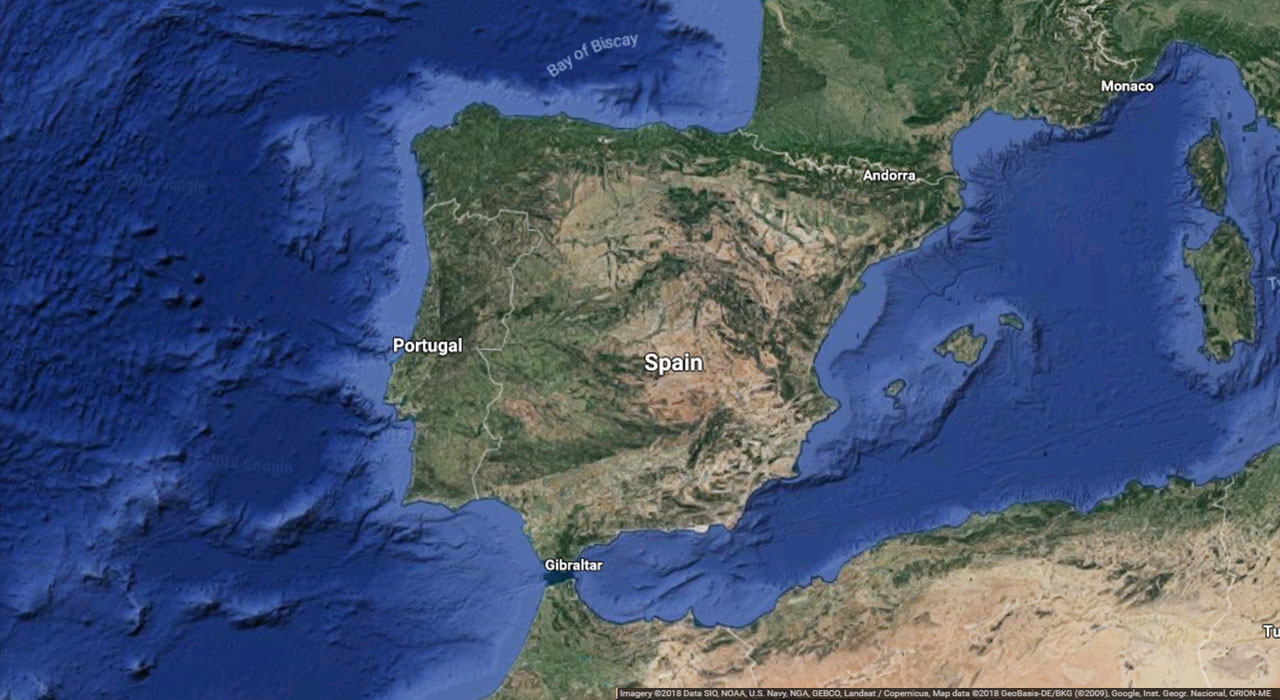 Spain: Map of Spain, Europe - Earth 3D Map