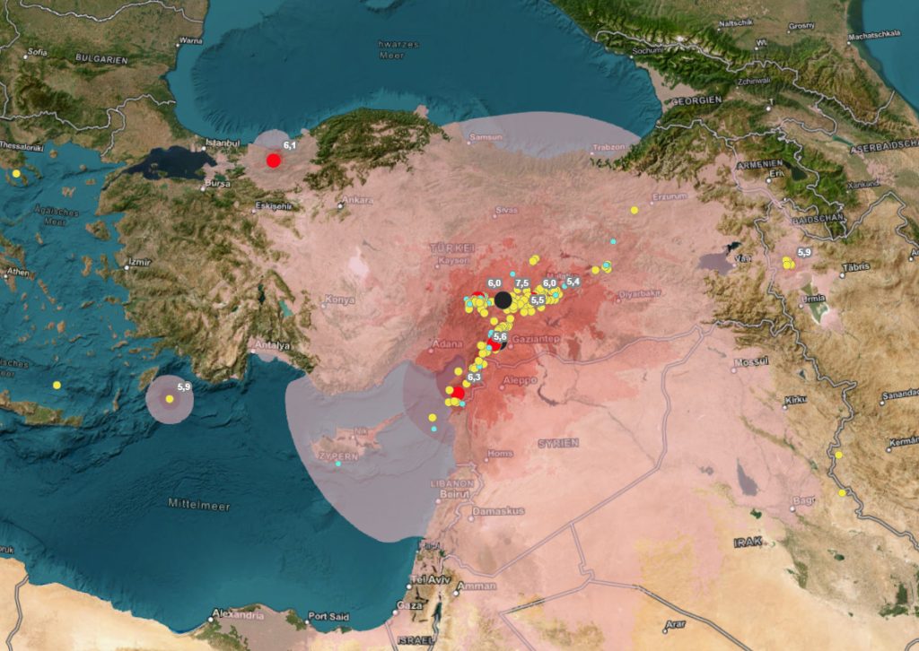 Map Of Turkey Earthquake 2024 - Cyb Tanhya