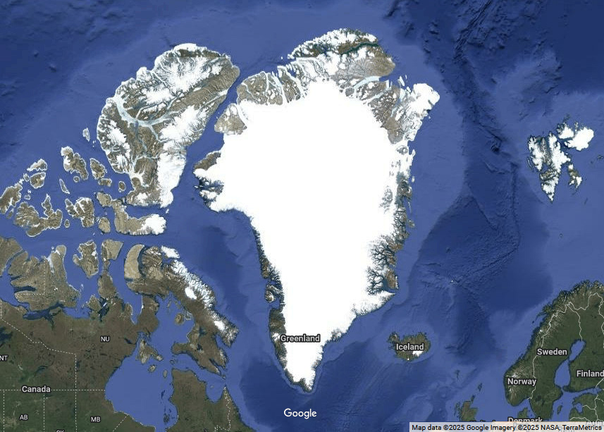 map of greenland